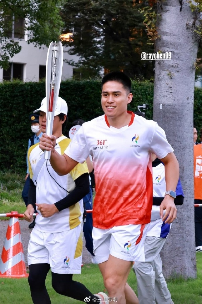 媒体人:陈盈骏参与亚运火炬传递活动 中国台北昨日已出局